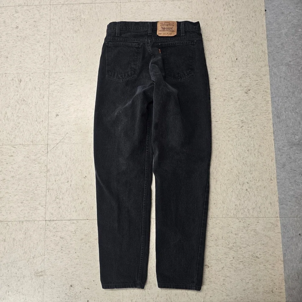 Vintage Levis 550 Relaxed‎ Fit Tapered Leg Orange Tab Black Jeans 32x32 11/1996